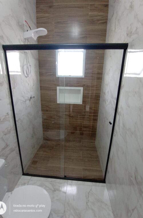 box de vidro lizo incolor 8mm temperado