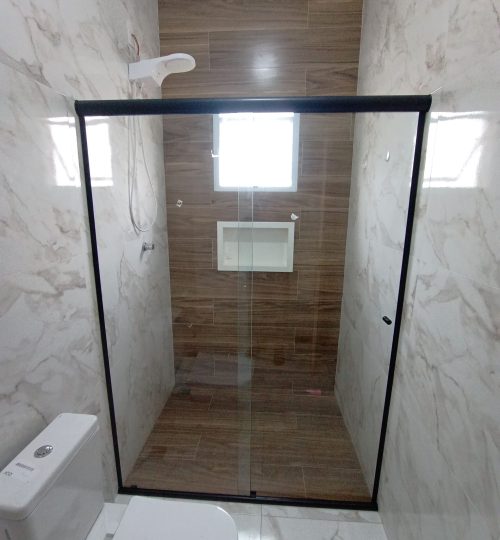 box de banheiro de vidro 2 folhas